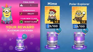 Platinum Container final rank top bananas room  Minion Rush Despicable Me [upl. by Cornall]