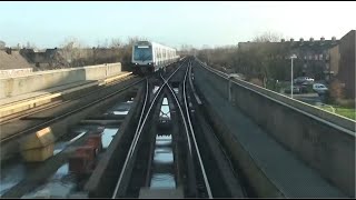 Cab ride metro Rotterdam Spijkenisse De AkkersCapelle ad IJssel De Terp 20111225 10x versneld [upl. by Yoho]