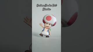 Custom Blender Shader Test blender blender3d mario toad nintendo animation [upl. by Treblihp]