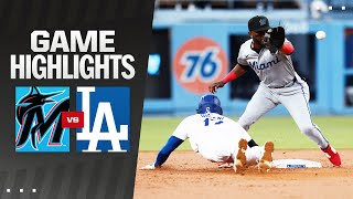 Marlins vs Dodgers Game Highlights 5724  MLB Highlights [upl. by Madelaine226]