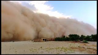 Heavy Windstorm View In Thal Desert Pakistan  Windstorm in Desert  How Windstorm Came in Desert [upl. by Akaenahs]