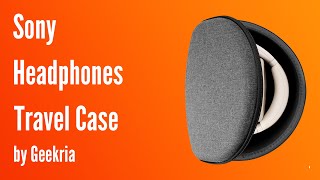 Sony OverEar Headphones Travel Case Hard Shell Headset Carrying Case  Geekria [upl. by Mcfadden850]