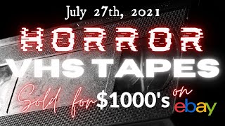 Horror VHS Tapes Sold on eBay For THOUSANDS [upl. by Noillid22]