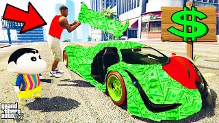 If Franklin Touch ANYTHING Turns To MONEY in GTA 5  SHINCHAN and CHOP [upl. by Hazard152]