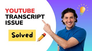 Youtube Transcripts issue solved [upl. by Orv]