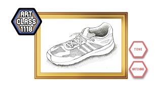 Art Demo  Crosshatched Shoe [upl. by Isola183]