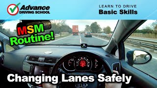 Changing Lanes Safely  Learn to drive Basic skills [upl. by Kiley919]