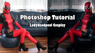 Photoshop Tutorial  Ladydeadpool Cosplay [upl. by Niad]