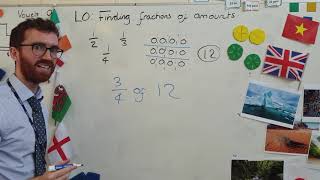 Fractions of an amount  KS2 [upl. by Eilrahc]