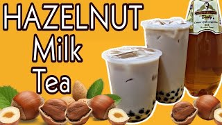 HAZELNUT MILK TEA RECIPE  Legit Milk Tea Shop Recipes  Milk Tea Recipe Series [upl. by Mackey84]