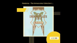 Madonna  The Immaculate Collection cd Comp  Preloved [upl. by Ycam49]