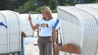 Schlager und Meer Michelle Hunziker war noch nie an der Ostsee [upl. by Lecrad]