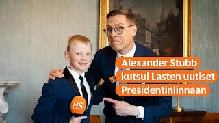 Presidentti Alexander Stubb kutsui Lasten uutiset kylään [upl. by Dnilazor]