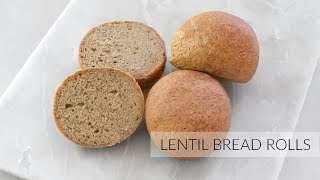 Quick LENTIL BREAD ROLLS  No Grains No Dairy No Yeast [upl. by Yelsgnik]