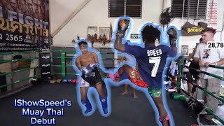 IShowSpeed Muay Thai debut in Thailand [upl. by Omocaig]