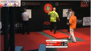 PDC World Series 2014  Dubai Duty Free Darts 2014  Final  van Gerwen VS Wright [upl. by Klinger]