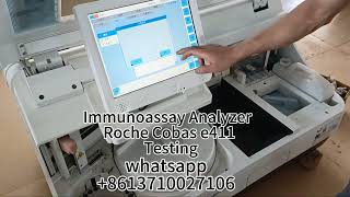 Immunoassay Analyzer Roche Cobas e411 Testing [upl. by Philemol]