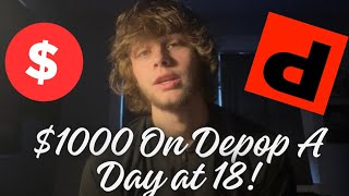 DEPOP TOP SELLER WHAT SOLD  SELLING TIPS Free Vendors [upl. by Iny462]