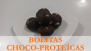 BOLITAS CHOCOPROTEÍCAS  SNACK SALUDABLE  RECETA DE SASCHA FITNESS [upl. by Yenffit]