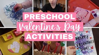 PRESCHOOL VALENTINES DAY ACTIVITIES EASY VALENTINES DAY ACTIVITIES FOR KIDS [upl. by Onairot]