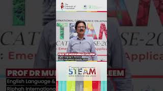 Dr Muhammad Saleem at the 2nd International STEAM Conference [upl. by Ahsinauq]