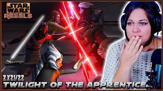 Star Wars Rebels REACTION 2X2122 Twilight of the Apprentice Part 1 amp 2 FIRST TIME WATCHING [upl. by Costin]