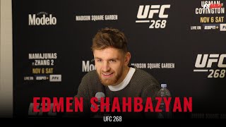 Edmen Shahbazyan full UFC 268 media day interview [upl. by Nnoved]