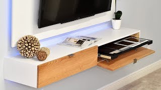 How To Make A Wall Mounted Entertainment Center [upl. by Gorges749]