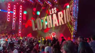 Los Lotharios entrance  WWE SmackDown 41522 Live Crowd Reaction [upl. by Dnomrej868]