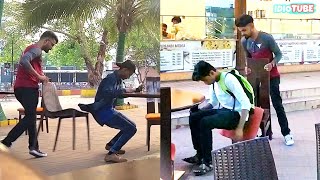 Chair Pulling Prank  Pranks In India  iDiOTUBE [upl. by Spearman860]