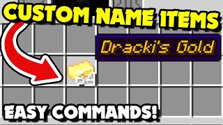 How to Give amp Spawn CUSTOM NAME ITEMS in Minecraft 1206 Java Custom Name Item Commands Easy [upl. by Odella55]