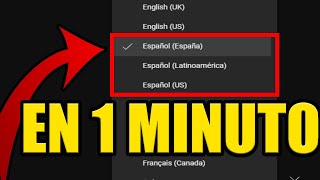 como PONER YOUTUBE en ESPAÑOL PC [upl. by Ahsiekahs]