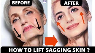 SAGGING CHEEKS AND SMILE LINES LIFTING  FACE SMOOTHING EXERCISES  SAGGY SKIN JOWLS FROWN LINES [upl. by Adnarem311]