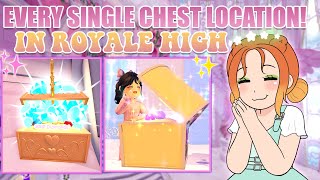 EVERY SINGLE CHEST LOCATION IN ROYALE HIGH Updated For Spring 2024 DIAMONDS XP amp ITEMS [upl. by Nnaeiluj]