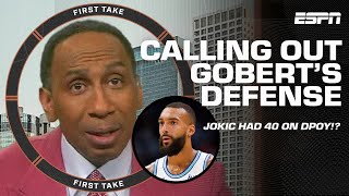 BLAME ON GOBERT 🤔 Nikola Jokic was on FIRE but can we get SOMETHING  Stephen A  First Take [upl. by Dihahs]