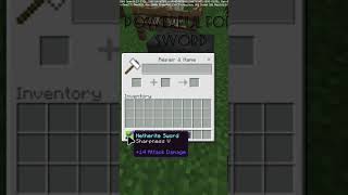 Minecraft short how to can be powerful sword craft very easy recipeMinecraft shot 💉 [upl. by Borman]