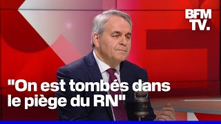 Censure Marine Le Pen et futur Premier ministre… L’interview de Xavier Bertrand en intégralité [upl. by Aisnetroh]