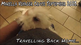 Marella Voyager Cruise Sept 2023  Day One quotTravelling Back Homequot [upl. by Aihsekel]