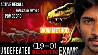 Crack any Competitive Exam in 3 Months with WoW Method  SSC UPSC NEET JEE BANK CA [upl. by Dulsea540]