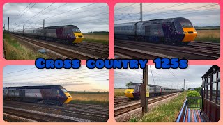 XC HSTs at speed through the Sidings hotel York 2526th August 2021 [upl. by Eenobe]