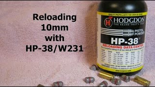 Reloading 10mm with HP 38 [upl. by Edda980]