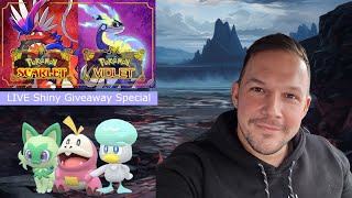 Pokémon Scarlet amp Violet  LIVE Shiny Giveaway Special [upl. by Acirfa]