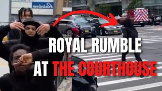 NYC Gangsters CHASE DOWN rivals at Bronx Criminal Court 800 Ygz vs Smelly Blocc [upl. by Angeline]