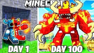 I Survived 100 Days as a FIRE WARDEN in Minecraft Hardcore World Hindi [upl. by Siobhan544]