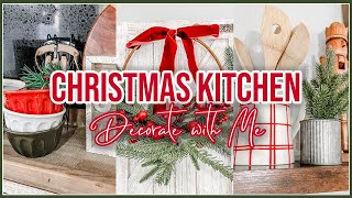 🎄NEW CHRISTMAS KITCHEN AND DINING ROOM DECORATE WITH ME 2024  FARMHOUSE CHRISTMAS DECOR IDEAS [upl. by Shanan]