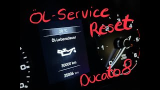 Ducato 8 Öl Service zurückstellen Oil Life Reset [upl. by Marka]