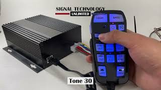 Signal Technology Unlimited Handheld Remote Siren Tone Demonstration [upl. by Klockau]