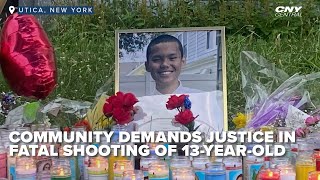 Utica community demands justice in fatal officerinvolved shooting of 13yearold [upl. by Gilli322]