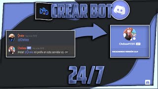 COMO CREAR UN BOT DE DISCORD 247  GRATIS  2021 [upl. by Noswal]