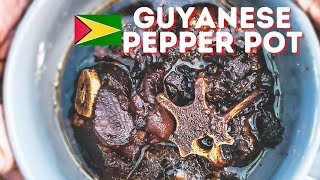 Guyanese PEPPER POT recipe  Delicious Guyanese Recipes  Guyanese Food [upl. by Stinson902]